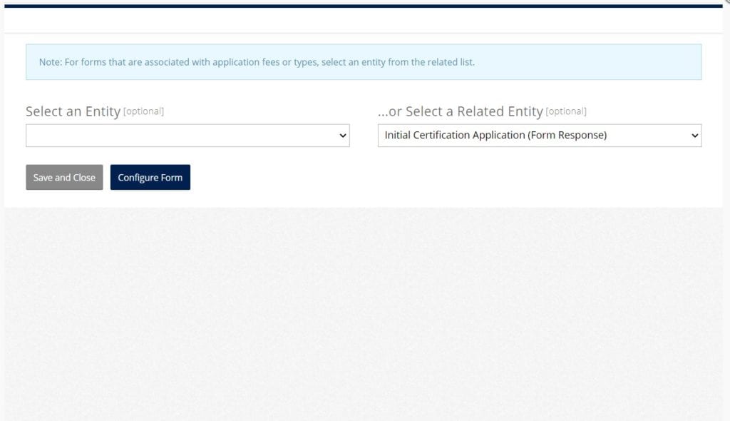 first step oifcreating a form in Cobalt's Certification Software