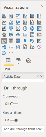 Drag field in Power BI