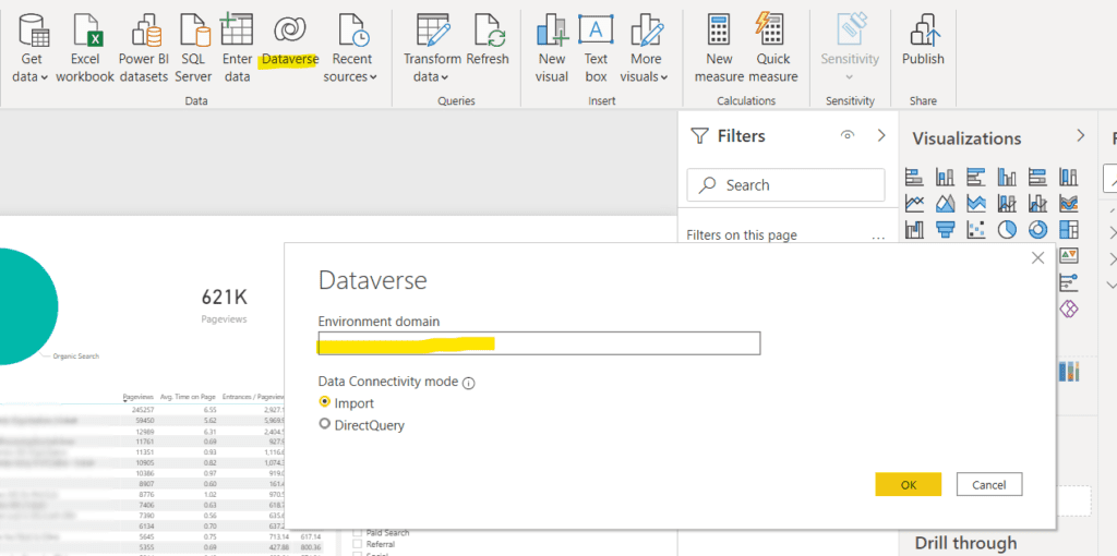 connecting Power BI to your D365 Sales
