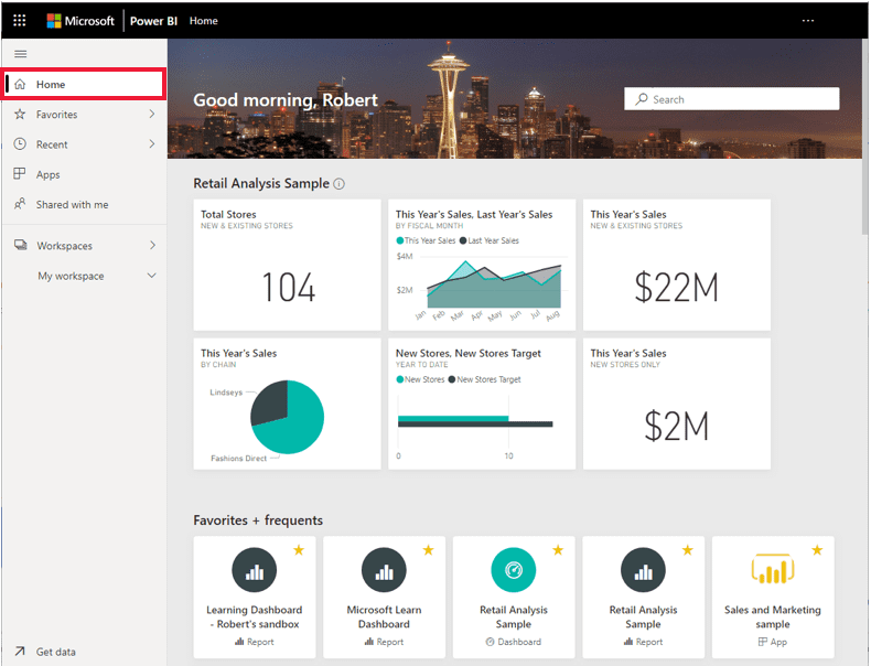 Power BI Home Page Cobalt Power BI Home Page Cobalt