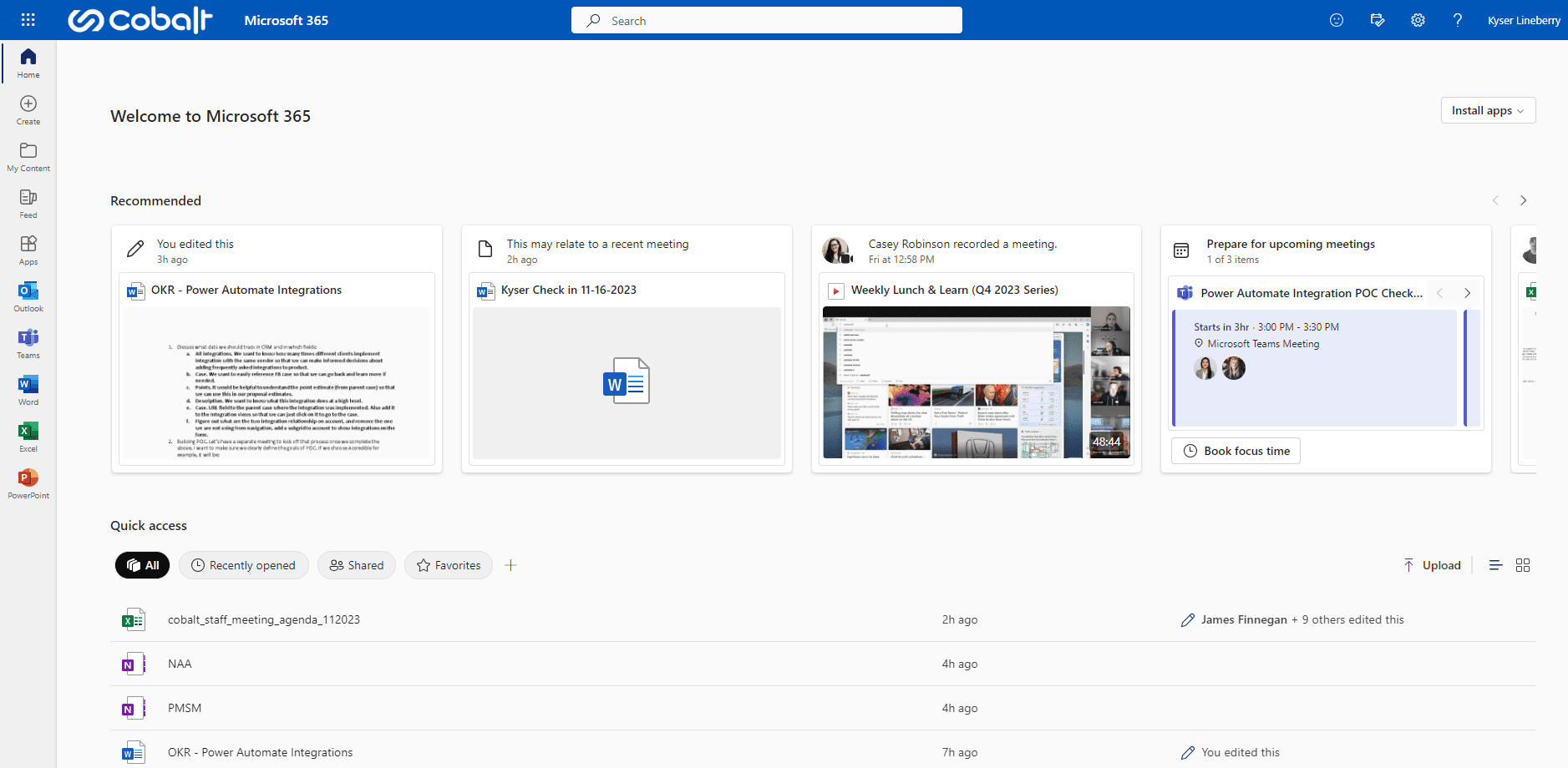 SharePoint Homepage